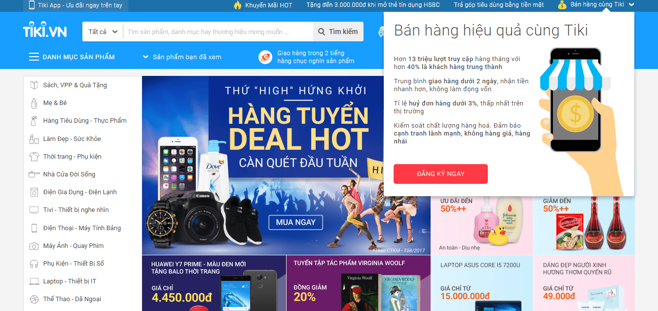 website bán hàng