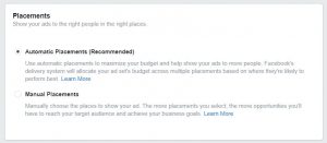 Lựa chọn vị trí quảng cáo