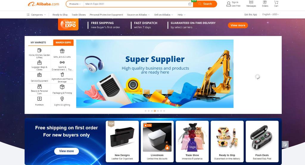 Alibaba.com: Trang web mua hàng Trung Quốc giá rẻ - đa dạng hàng hóa