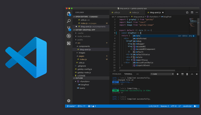 Phần mềm lập trình web phổ biến nhất - Visual Studio Code