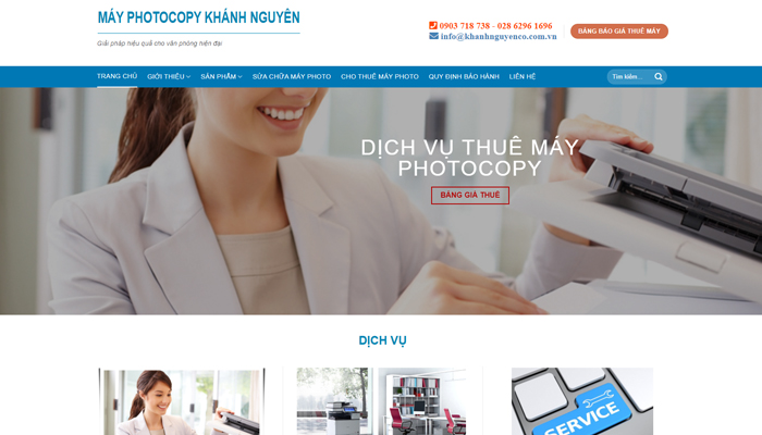 Khanhnguyen.vn - Trang web cung cấp dịch vụ máy photocopy