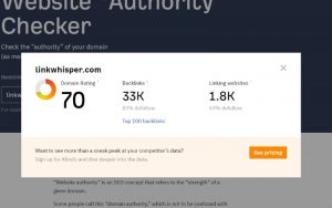 các yếu tố tác động đến chỉ số Domain Rating